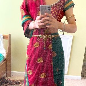 Lehenga with belt and armlet, for trade only